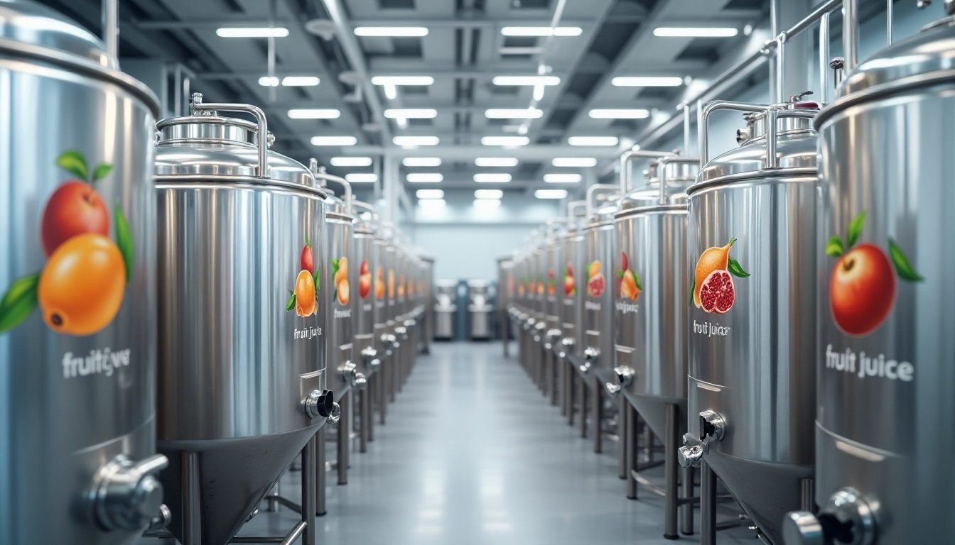 Paslanmaz Çelik Meyve Suyu Tankları